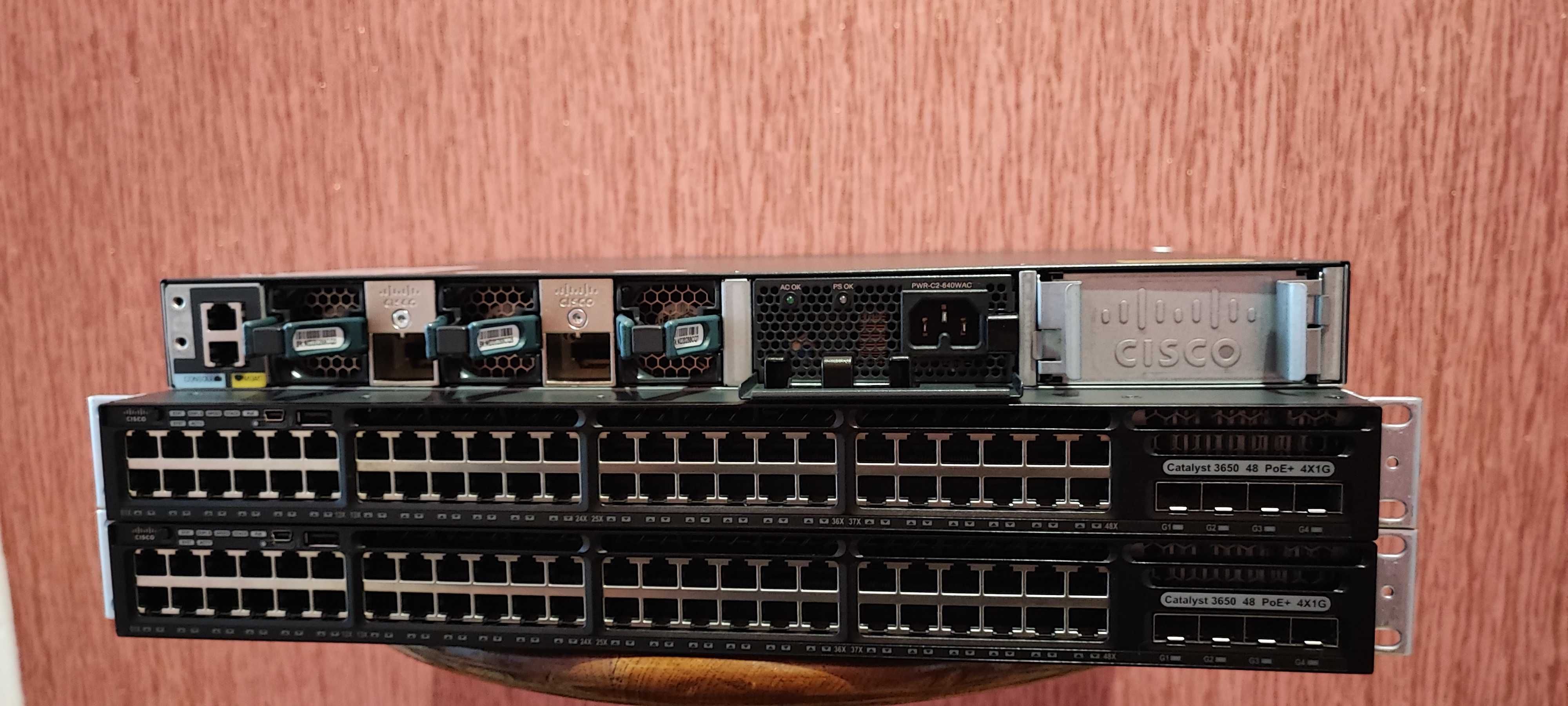 48POE+ Коммутаторы Cisco Catalyst WS-C3650-48PS-L uplink 1G нал/безн