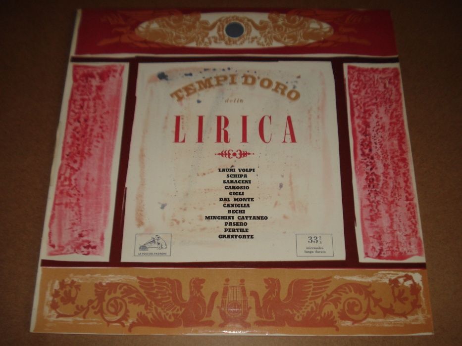 Raro Antigo Vinil Ópera – Tempi D'oro Della Lirica - 1956