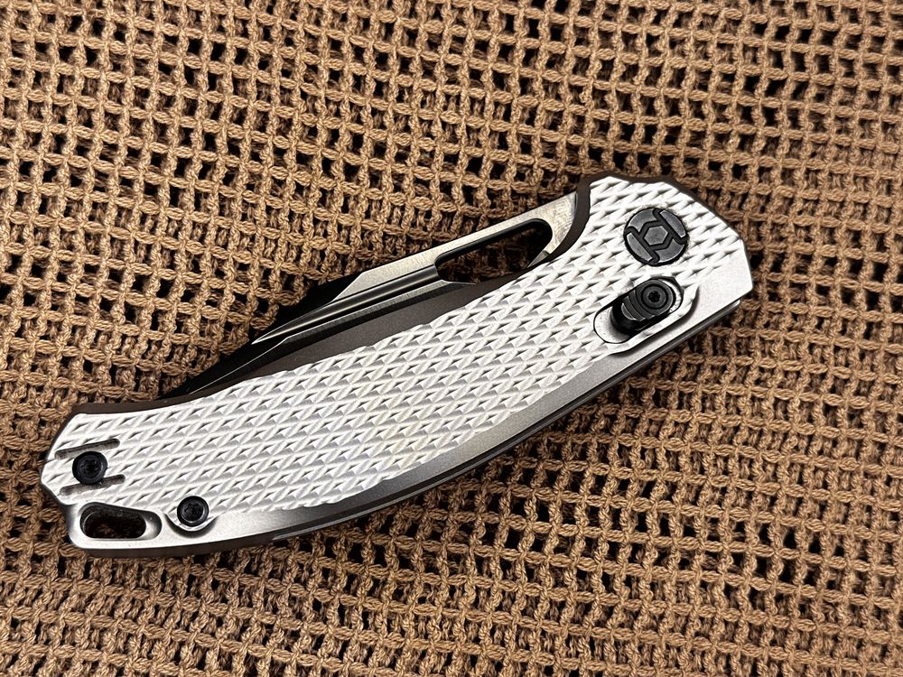 Ніж KUNWU Knives Django X707T-3  Titanium клинок Elmax з DLC