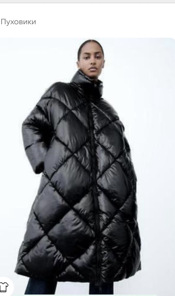 Пуховик пальто zara