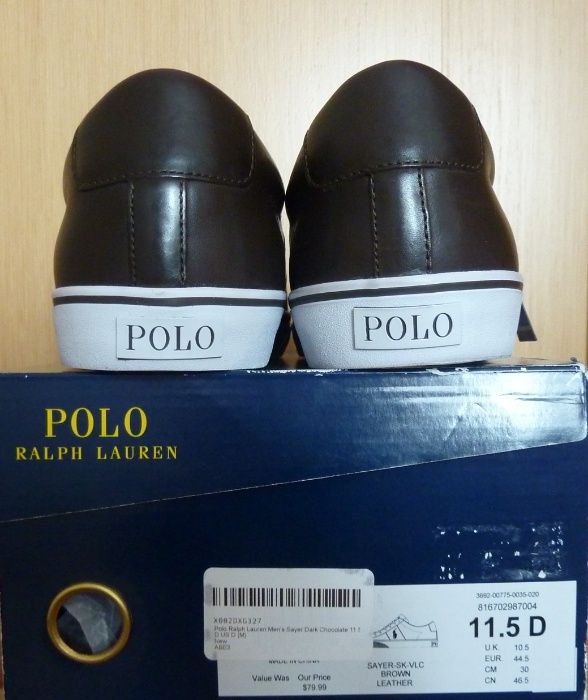 Polo Ralph Lauren кросівки кеди туфлі оригінал шкіра розмір 44,5 - 45