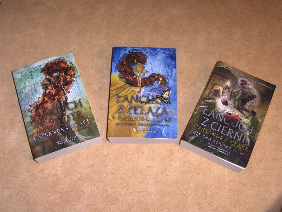 Cassandra Clare Łańcuch ze złota, żelaza, cierni Komplet 3 tomów