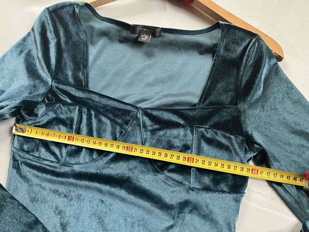 Body świąteczne zamszowe luksusowe Primark S na święta wyprzedaż