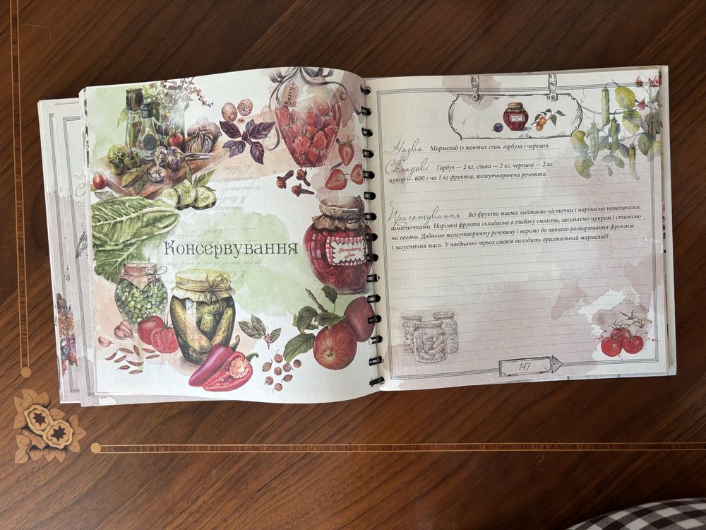 Книга для запису кулінарних рецептів