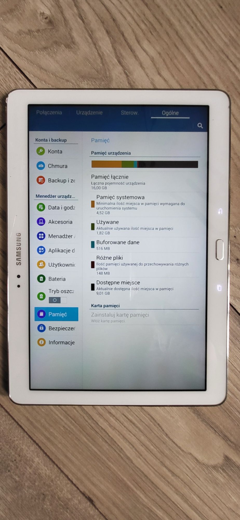 Tablet samsung galaxy tab pro T-520