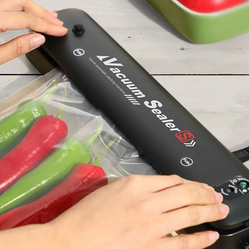 Вакууматор домашній вакуумний пакувальник їжі VACUUM SEALER