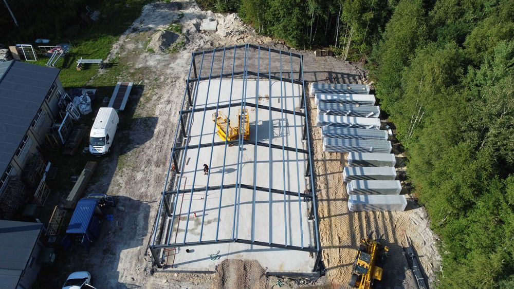 Konstrukcja hali 10x20, Konstrukcja ocynkowana, Hale stalowe, PROMOCJA