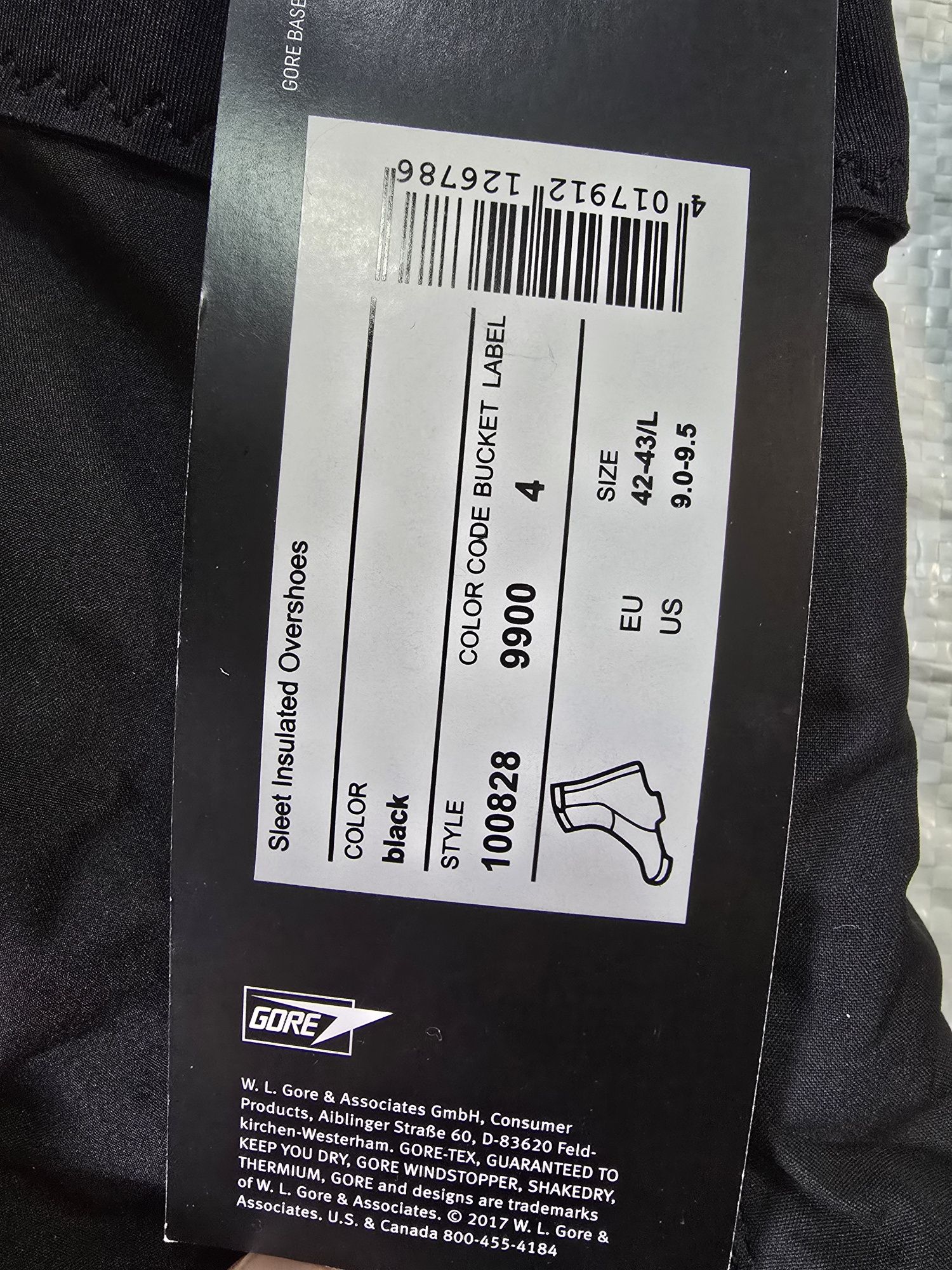 Бахили GORE Sleet Insulated Балоші чорні 42-43/L