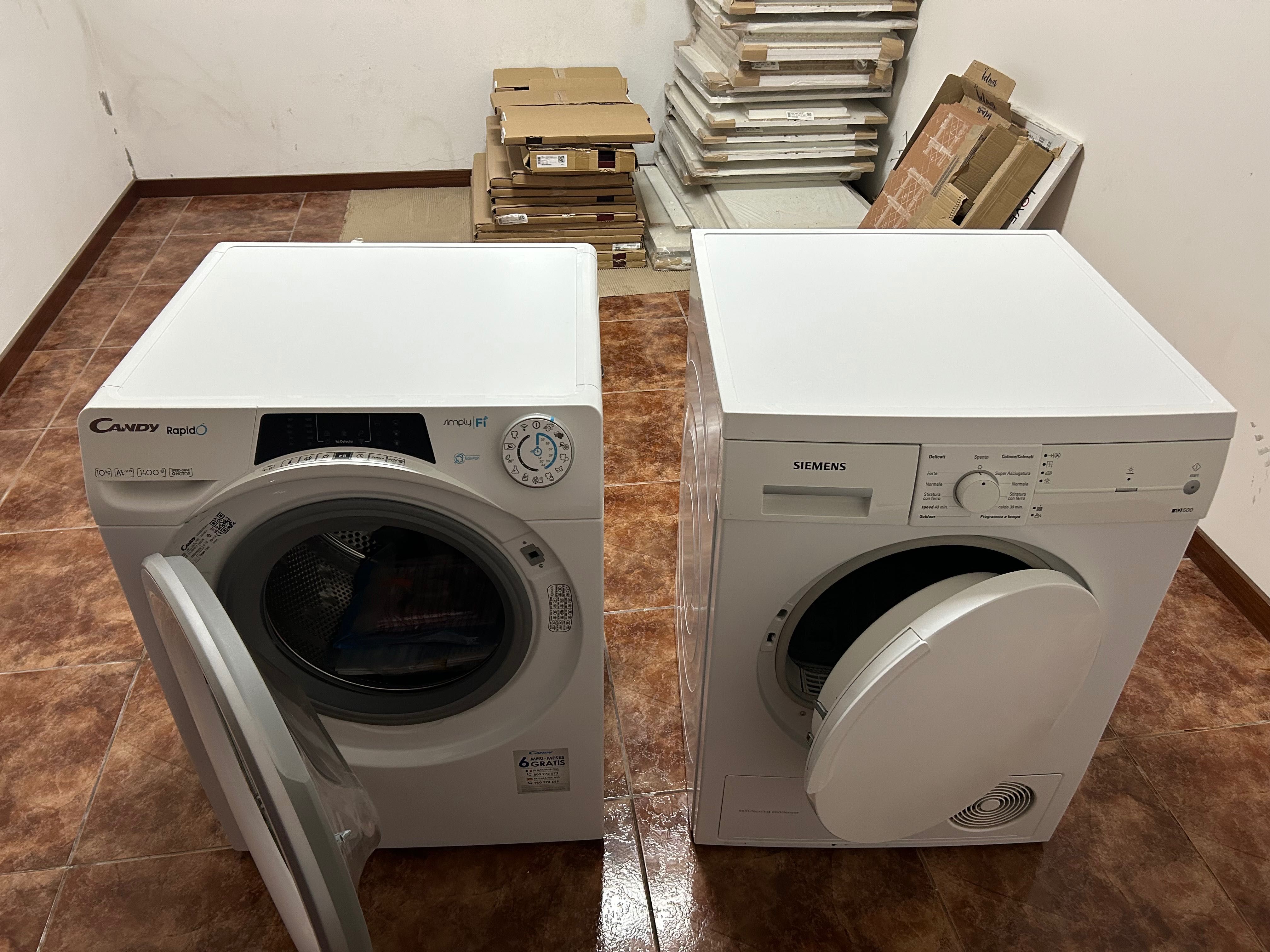 Máquina de lavar é de secar em bom estado o preço e das 2 máquinas