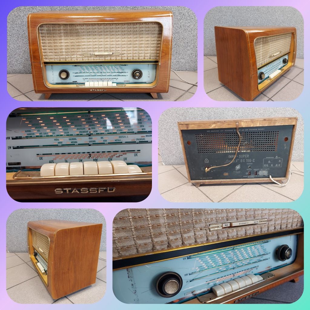 Stare radio lampowe STASSFURT Sprawne