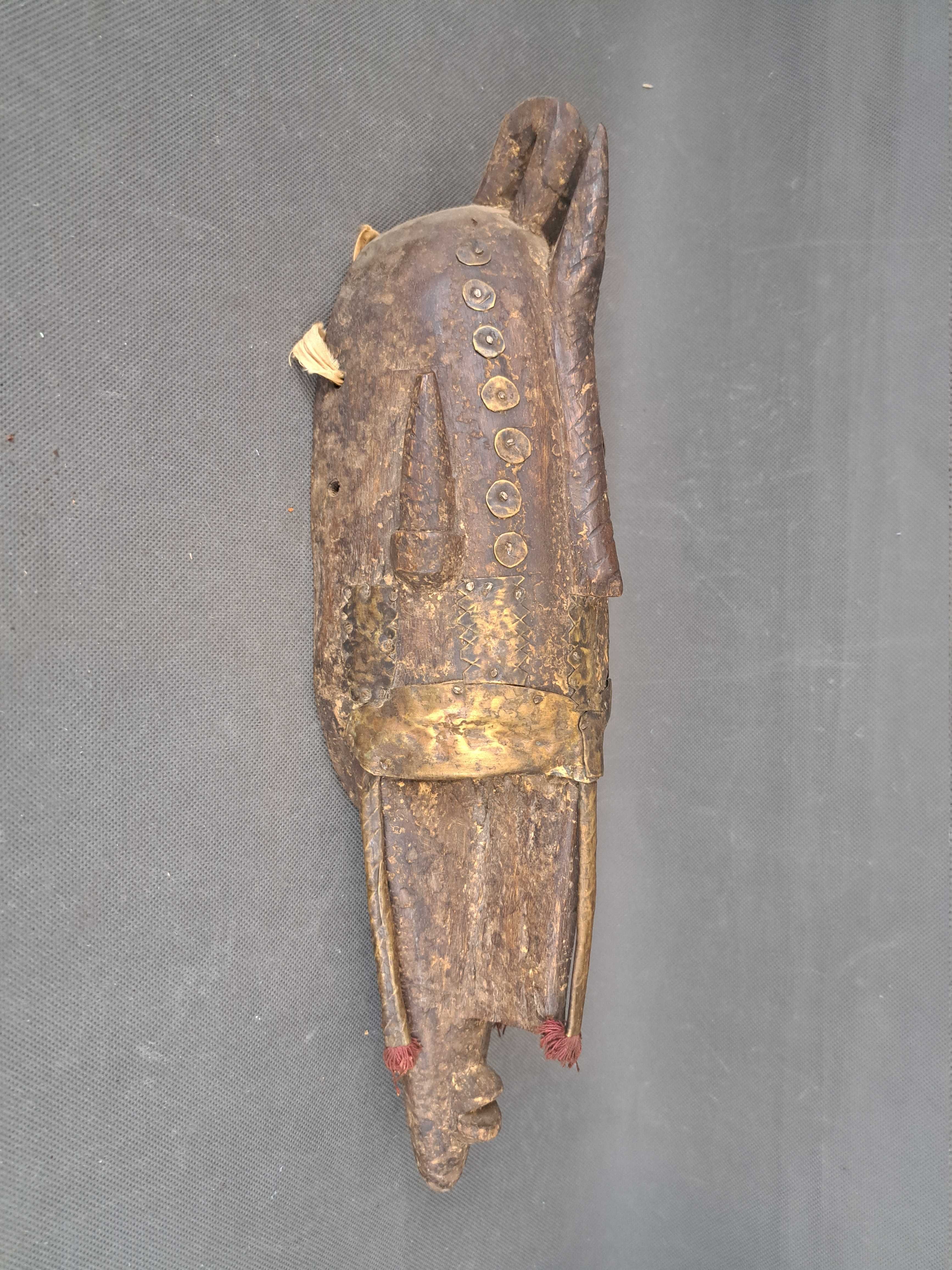 Stara, drewniana maska afrykańska  MARKA, MALI