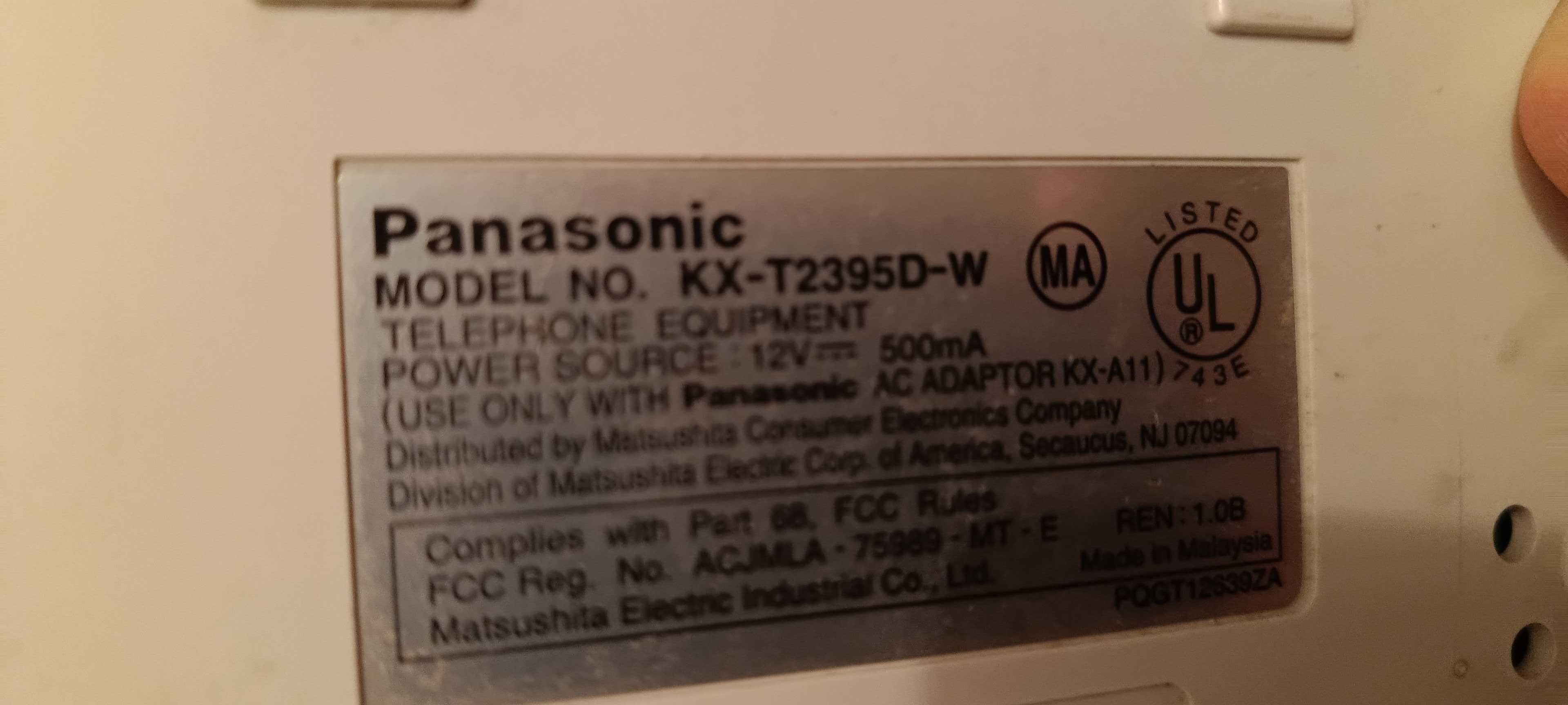 Telefon Panasonic KX-T2395F-W