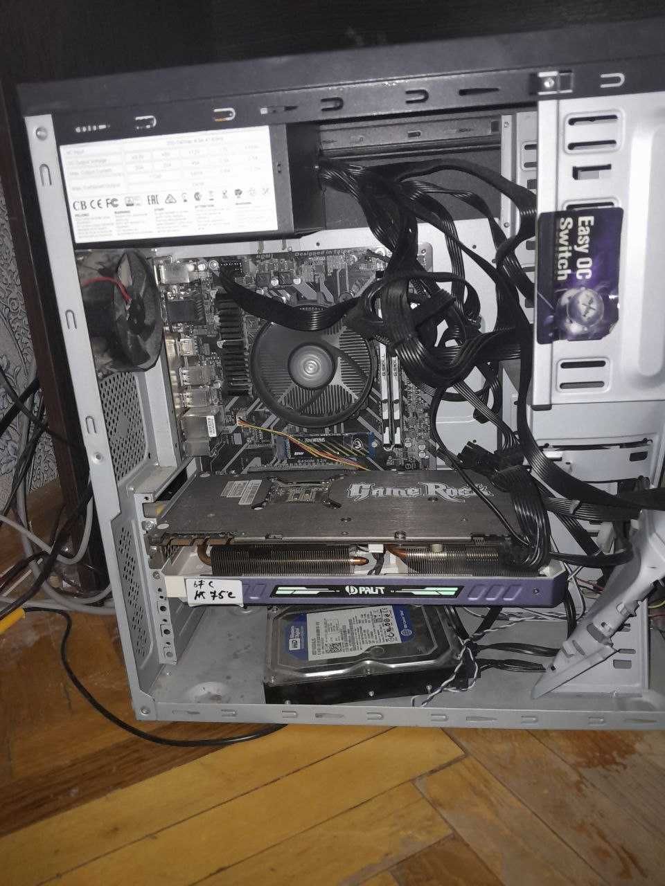 продам игровий пк r5 2600 gtx1070 озу 16гб m2ssd hdd