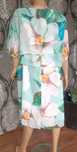 Carla Moreno elegancka sukienka szyfonowa w kwiaty plus size 50-52 Tin