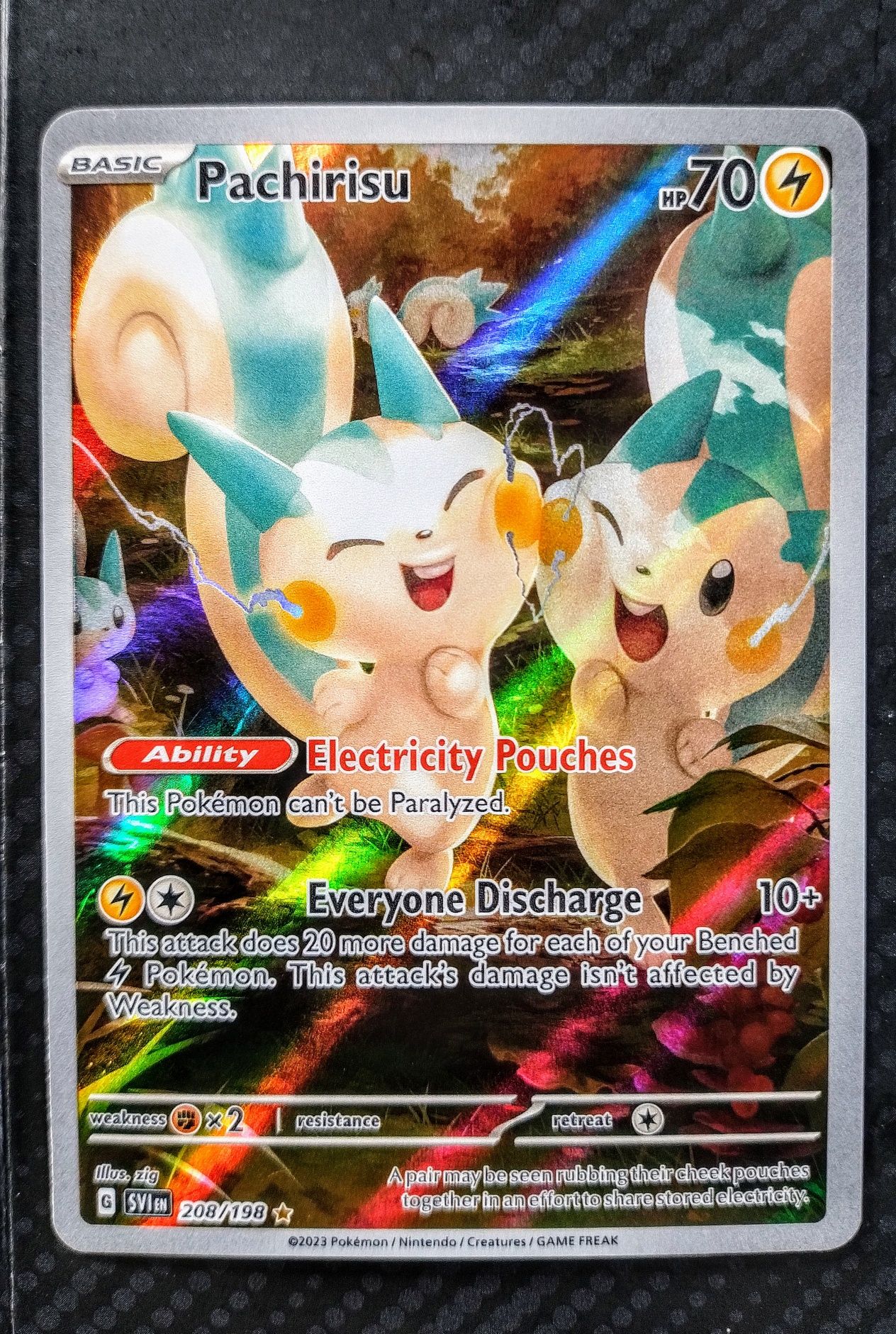 Karta pokemon Pachirisu SVI #208