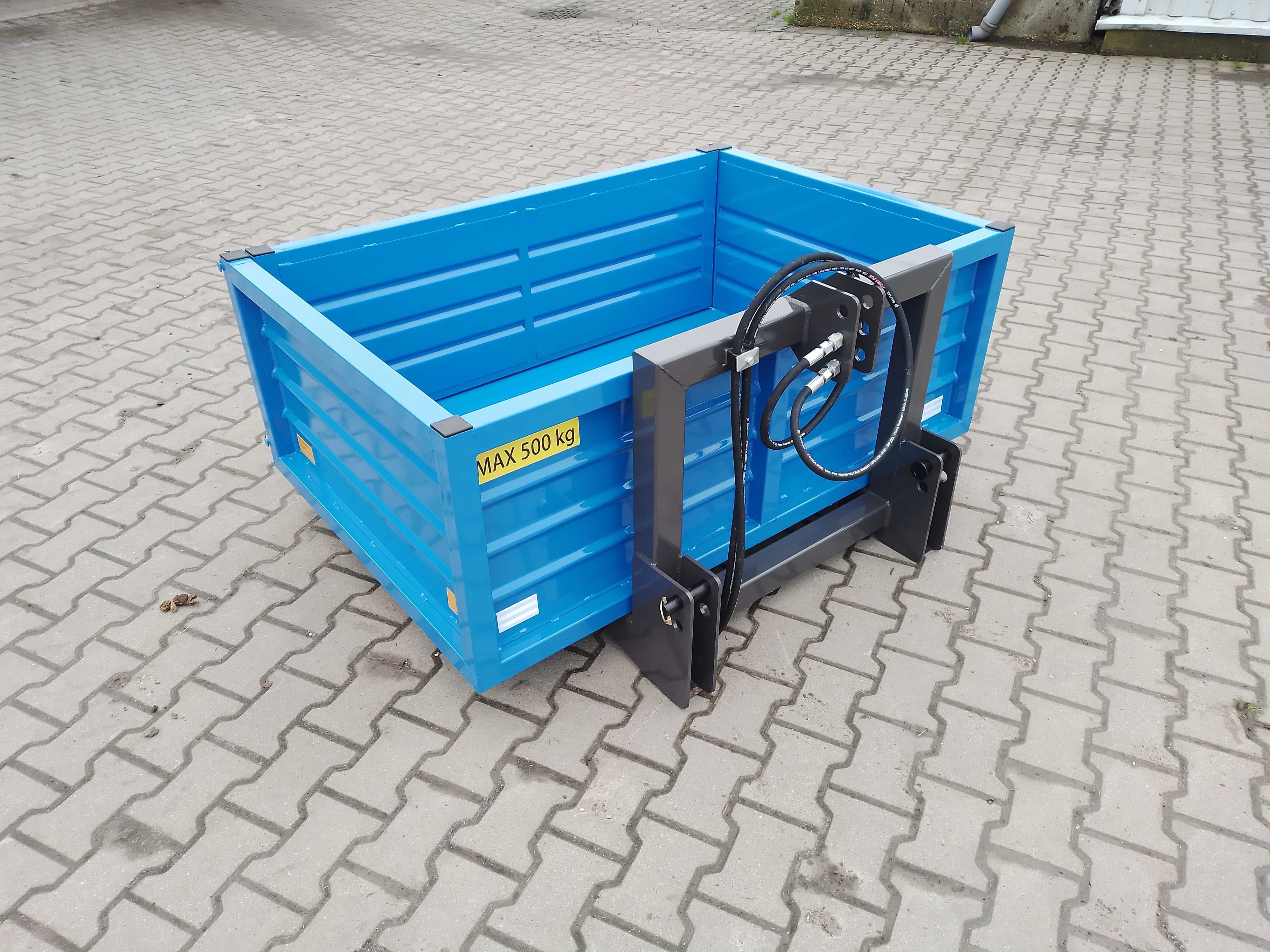 skrzynia transportowa hydrauliczna, kosz do ciągnika na tylny tuz