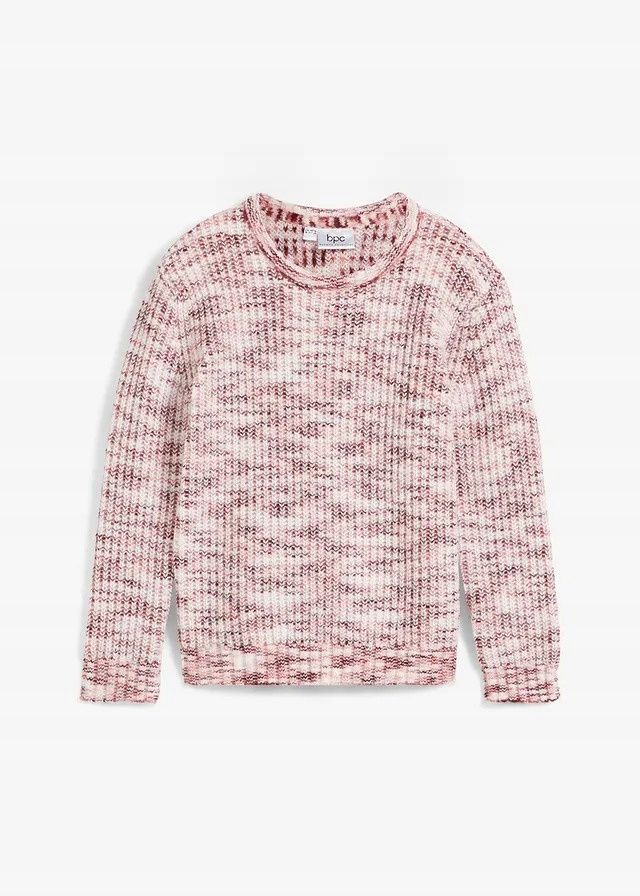 B.P.C sweter dziewczęcy ciepły wzór melanżu r.140/146
