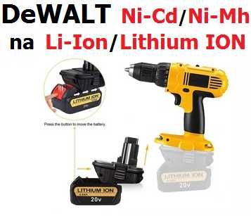Konwerter baterii DeWALT 18V DM18D li-ion DCA1820