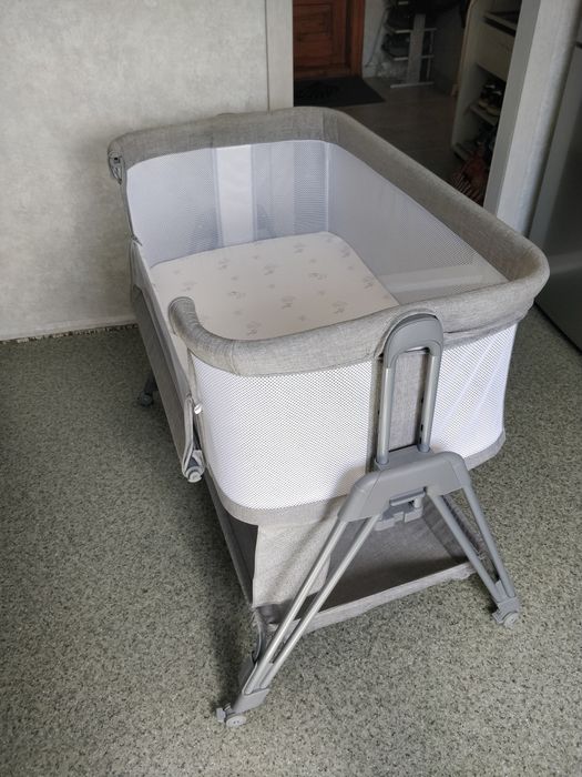 Ліжко приставне Lionelo Luna Grey Concrete (LO-LUNA GREY CONCRETE)