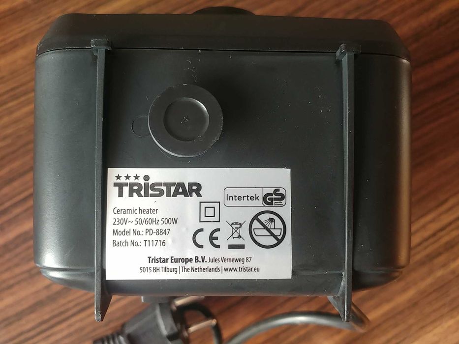 Termowentylator Ceramiczny, Grzejnik elektryczny - Tristar 500W