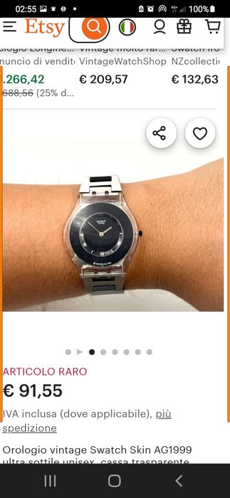 Swatch skin vintage raro