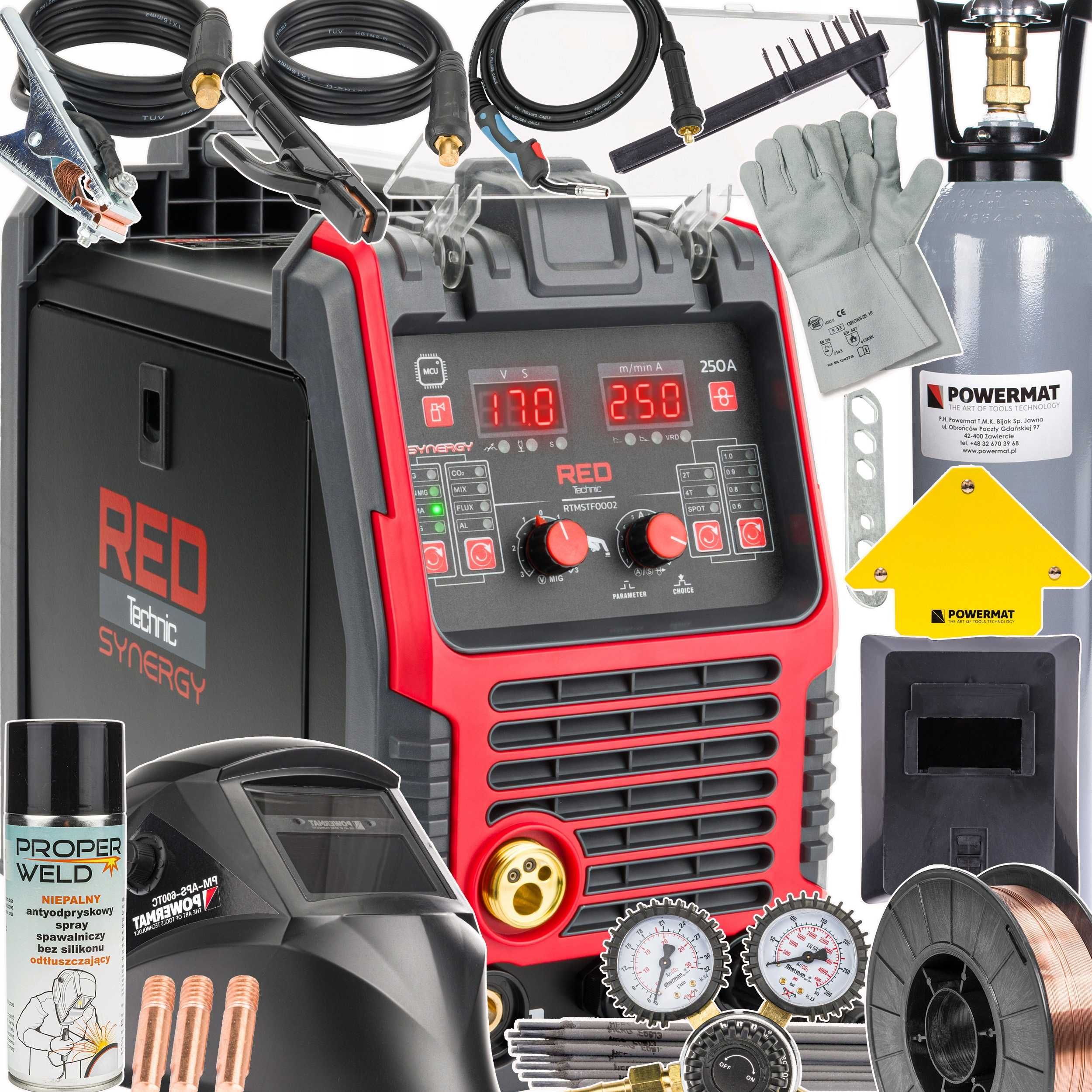 Spawarka Migomat MIG MMA TIG 250A Synergy ZESTAW RTMSTF0002