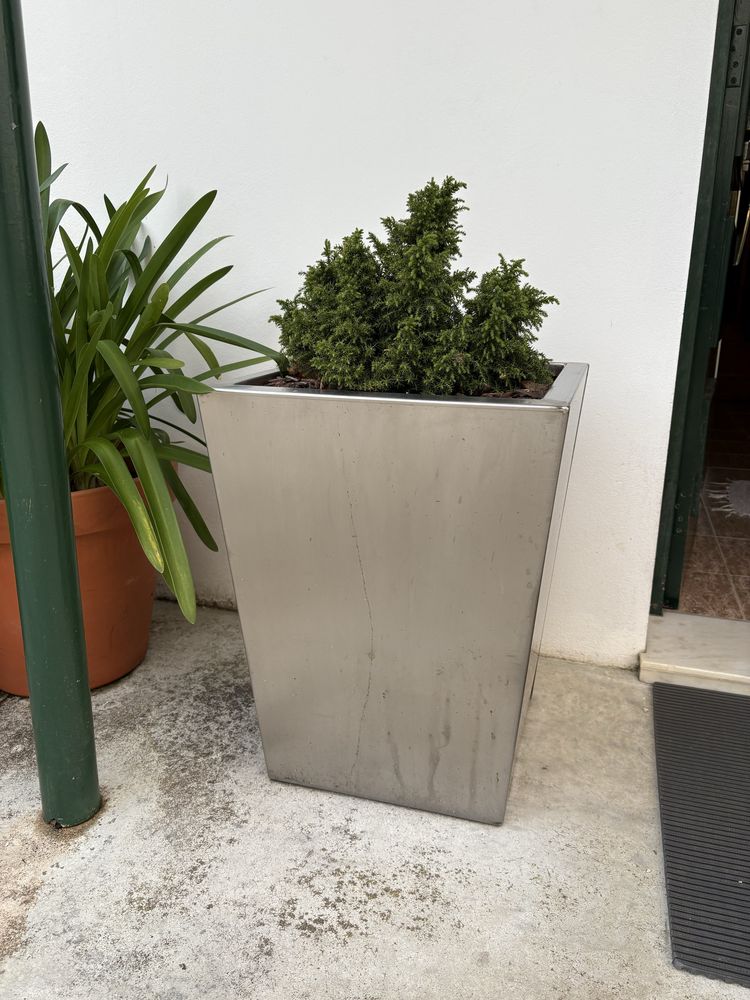 Vasos altos em inox