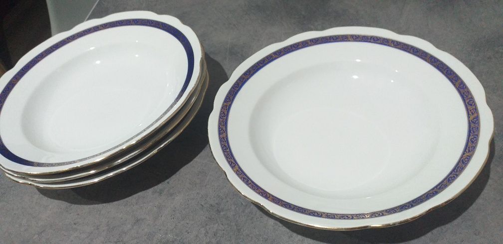 Porcelana Ćmielów kobalt różne elementy