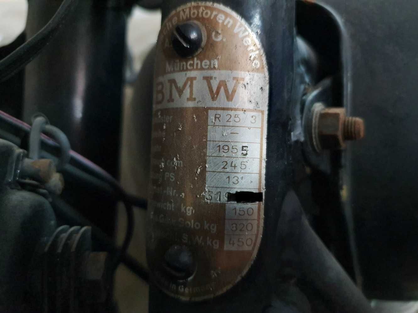 Mota BMW R25/3 de 1955