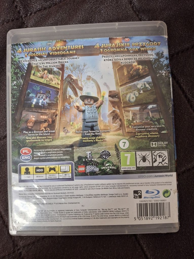 Gra ps3 lego jurassic world wersja PL