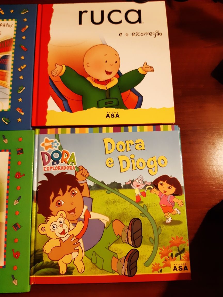 Livros Ruca, Dora, Docinho Morango e outros.