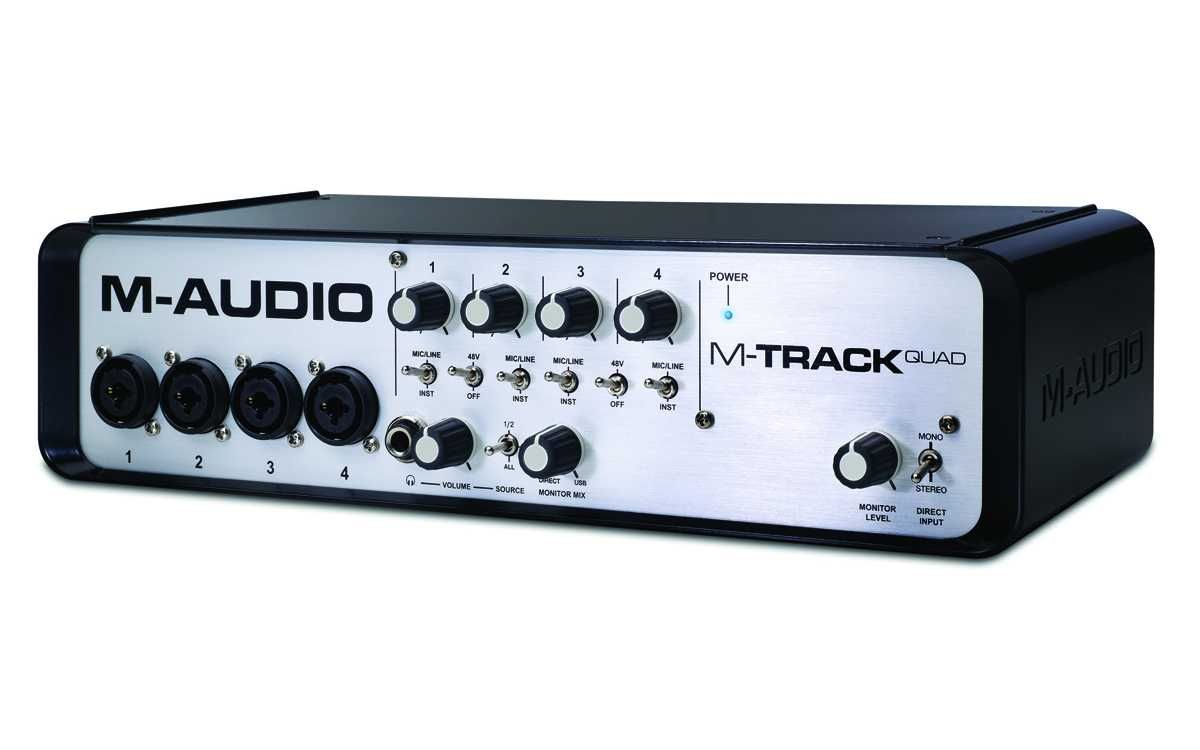 Interfejs audio M-Audio M-Track Quad - zamiana