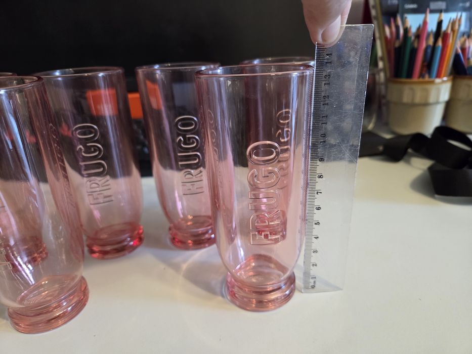 Zestaw 6 szklanek Frugo, kolor rozalinowy