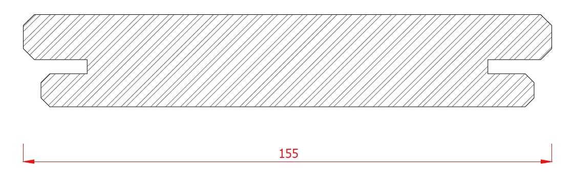 Deska Tarasowa Bambus Prasowany 20x155mm Fas KD