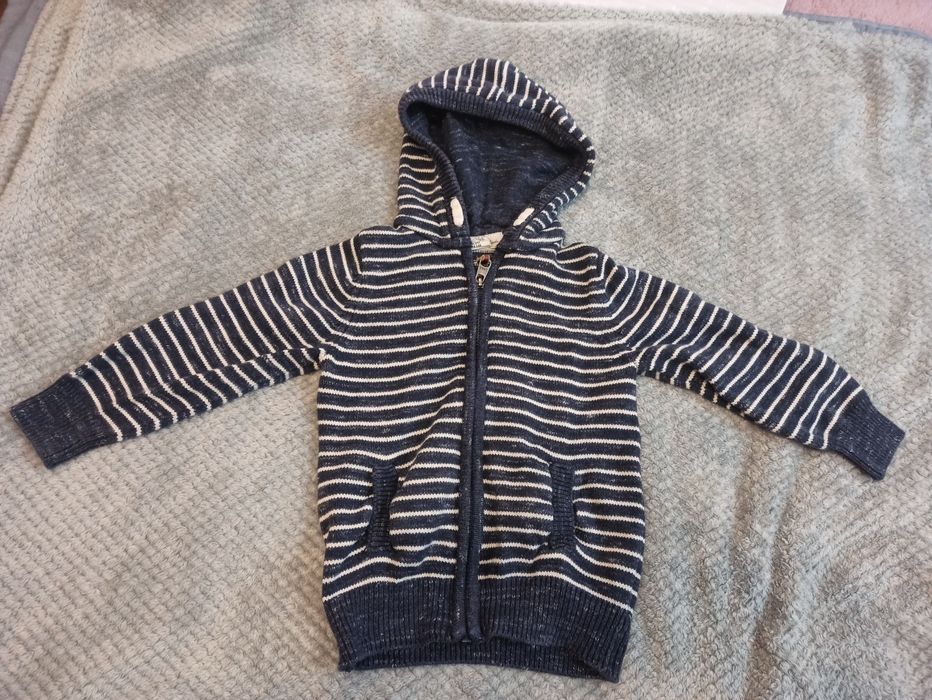 Sweter 98-104 h&m na zamek w paski