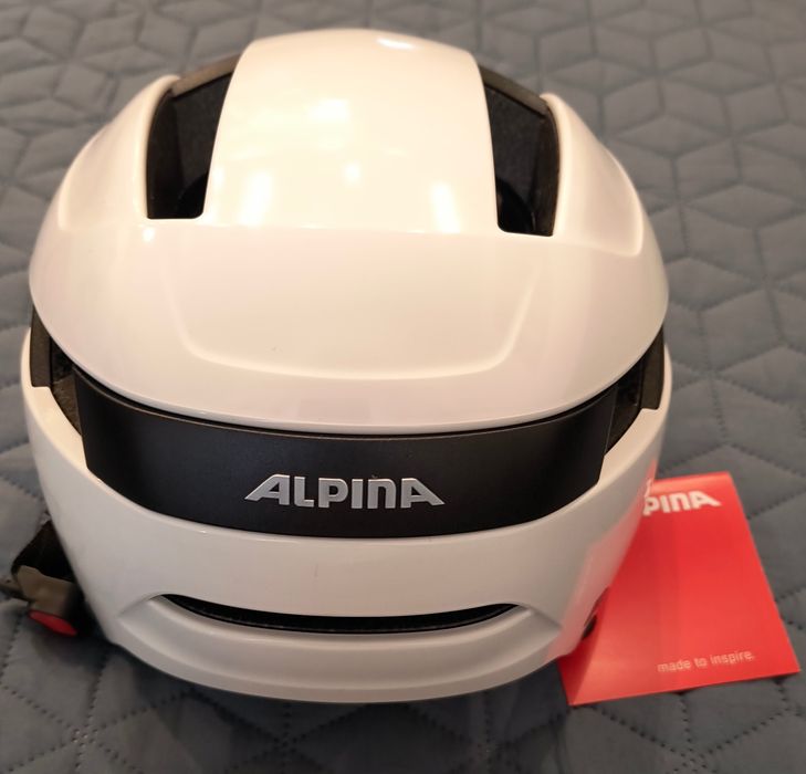 Nowy kask rowerowy Alpina Urban Soho white gloss 51-56 cm