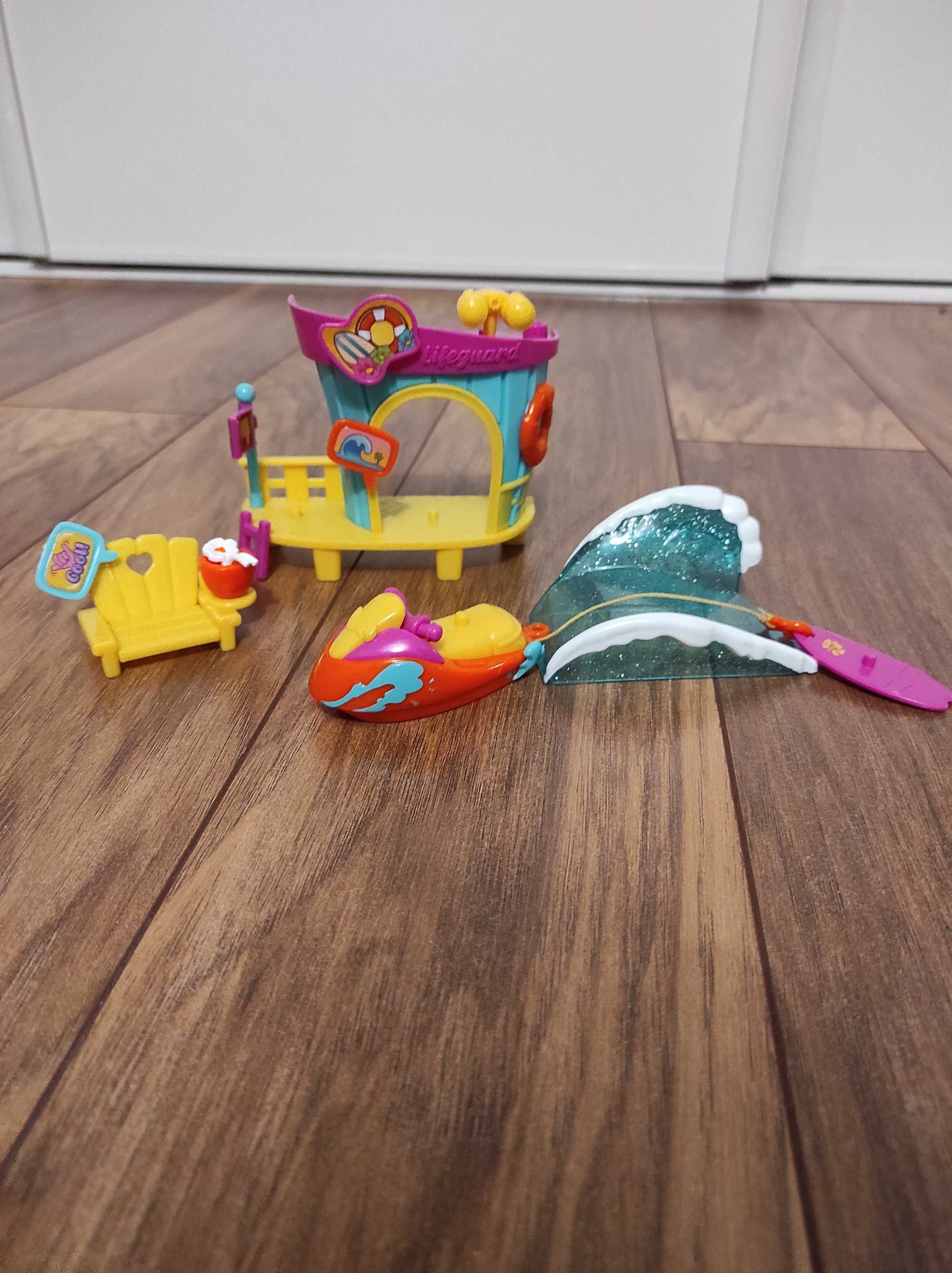 Domek Moji Pops , zestaw na plaży, figurki