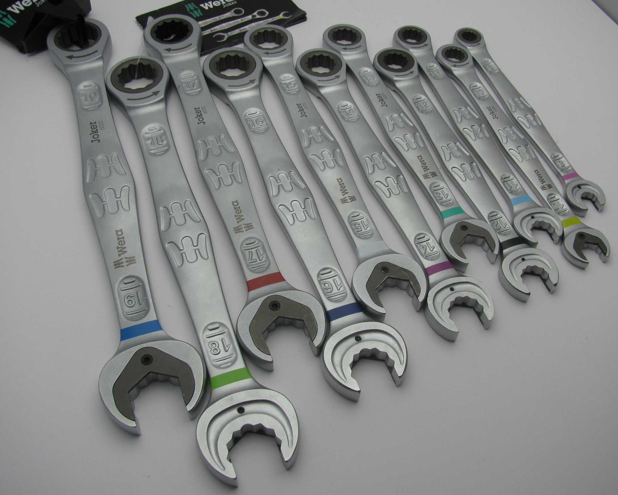 WERA Joker 6000 MEGA zestaw x11 Kluczy oczkowych z grzechotką r. 8-19