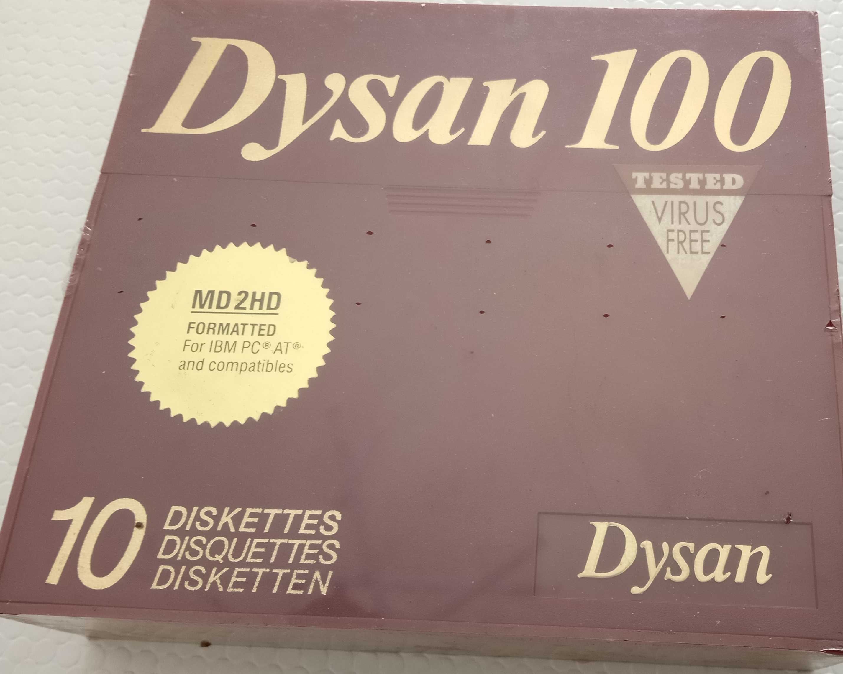 Disquetes de 5.25 , 3M e Dysan 100, cx de 10 un
