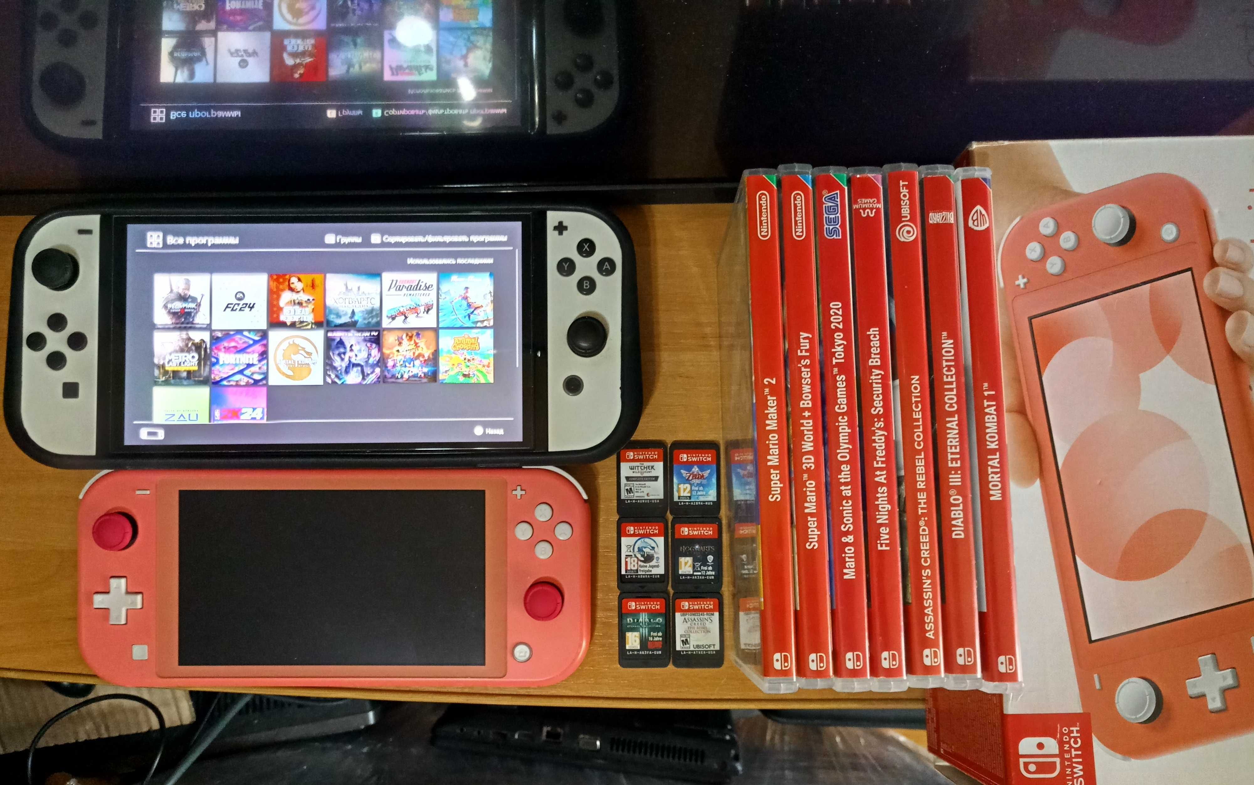 Nintendo SwitchV2(Лиц,ОбменПриставкиИгр-MK,Diablo,Mario,Assasins,Fifa)