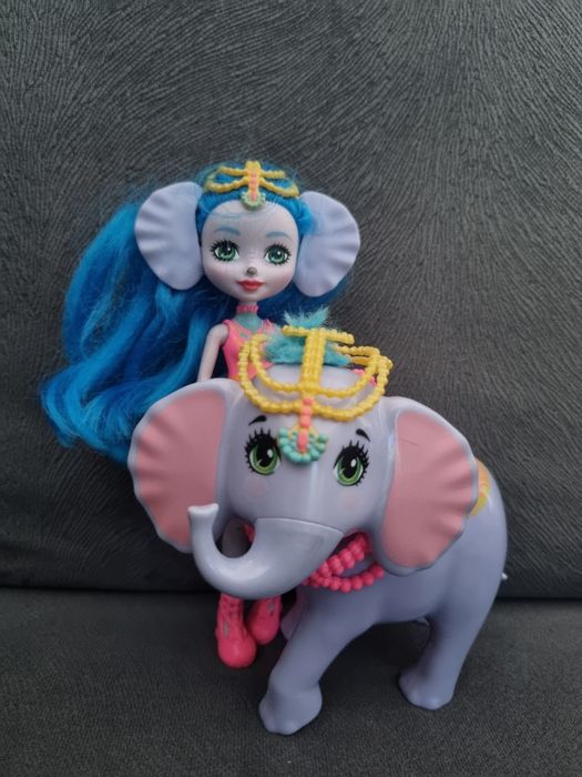 Lalka Enchantimals + słoń - zestaw Fky73