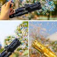 Детский автоматический пулемёт для мыльных пузырей Bubble Gun Blaste