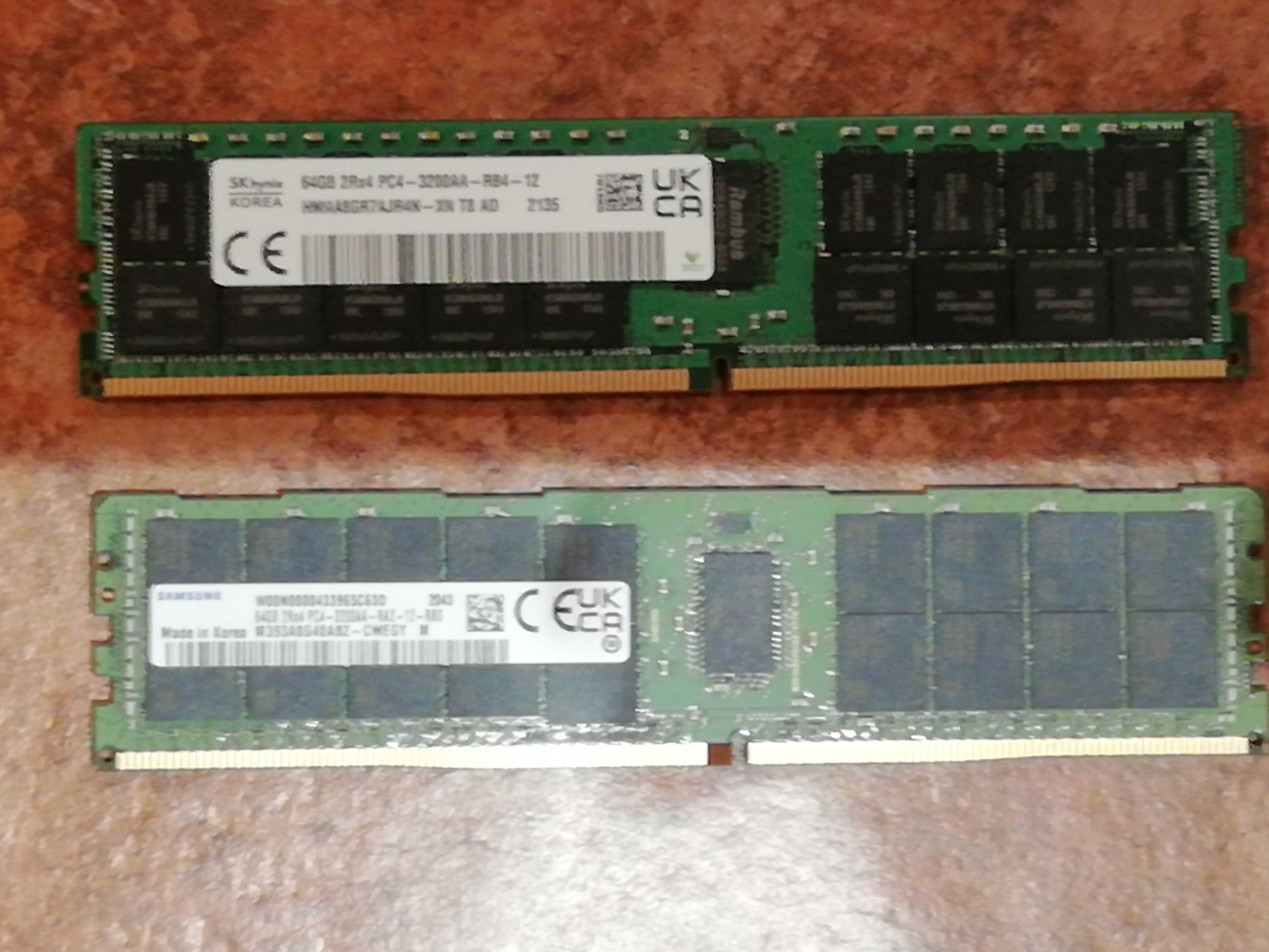 Pamięć DDR4, 32/64GB ECC (serwerowa)