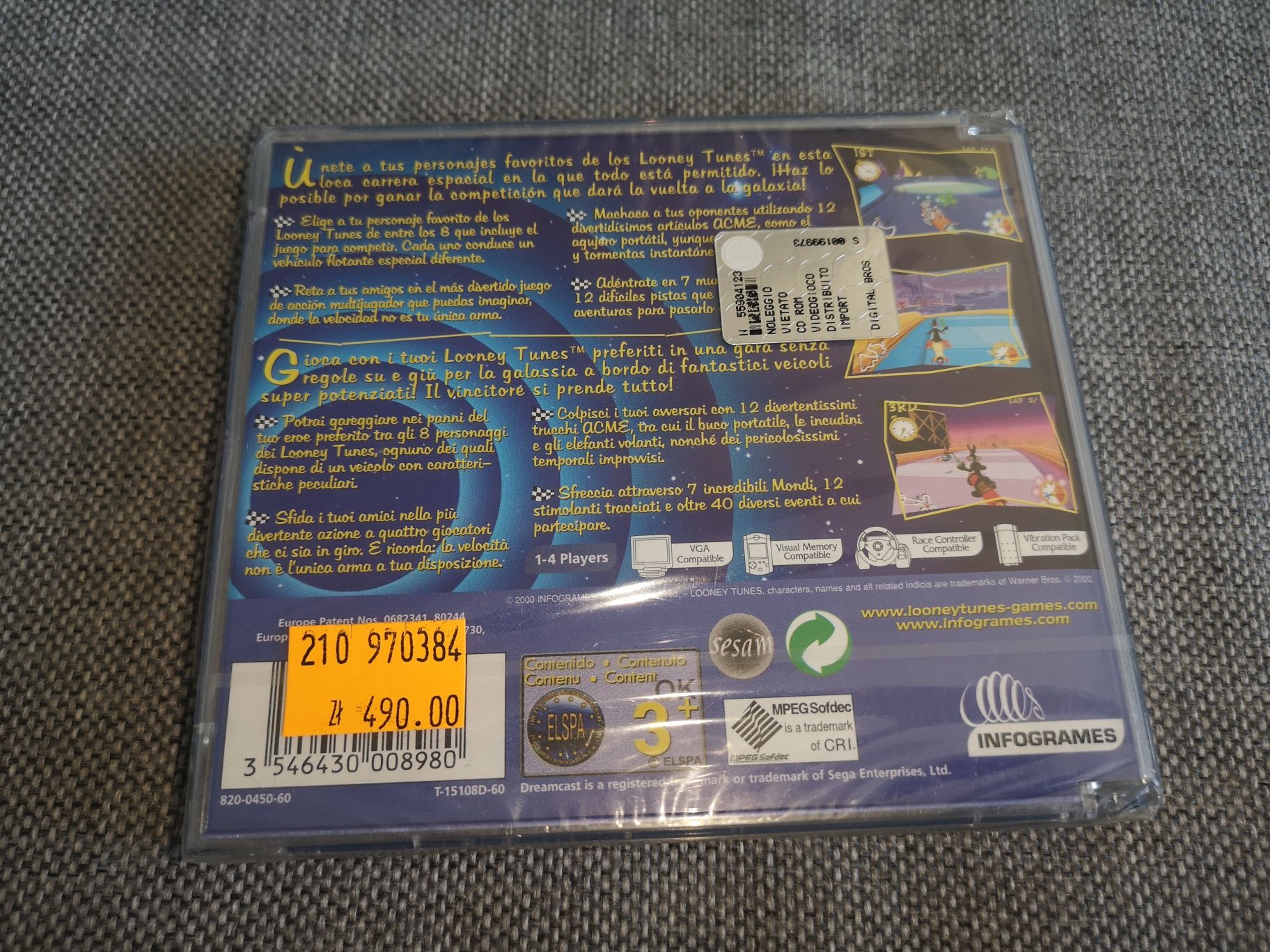 Looney Tunes Space Race DREAMCAST Sega gra (NOWA) kioskzgrami
