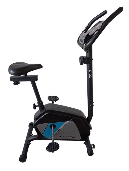 Rower treningowy magnetyczny COLT SG-320B - czarno-niebieski