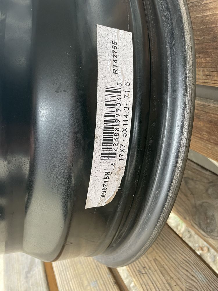 R 17 5/114,3 Dia 71,5 Диск запаска поштучно Ниссан,Киа,Мазда,Хюндай,