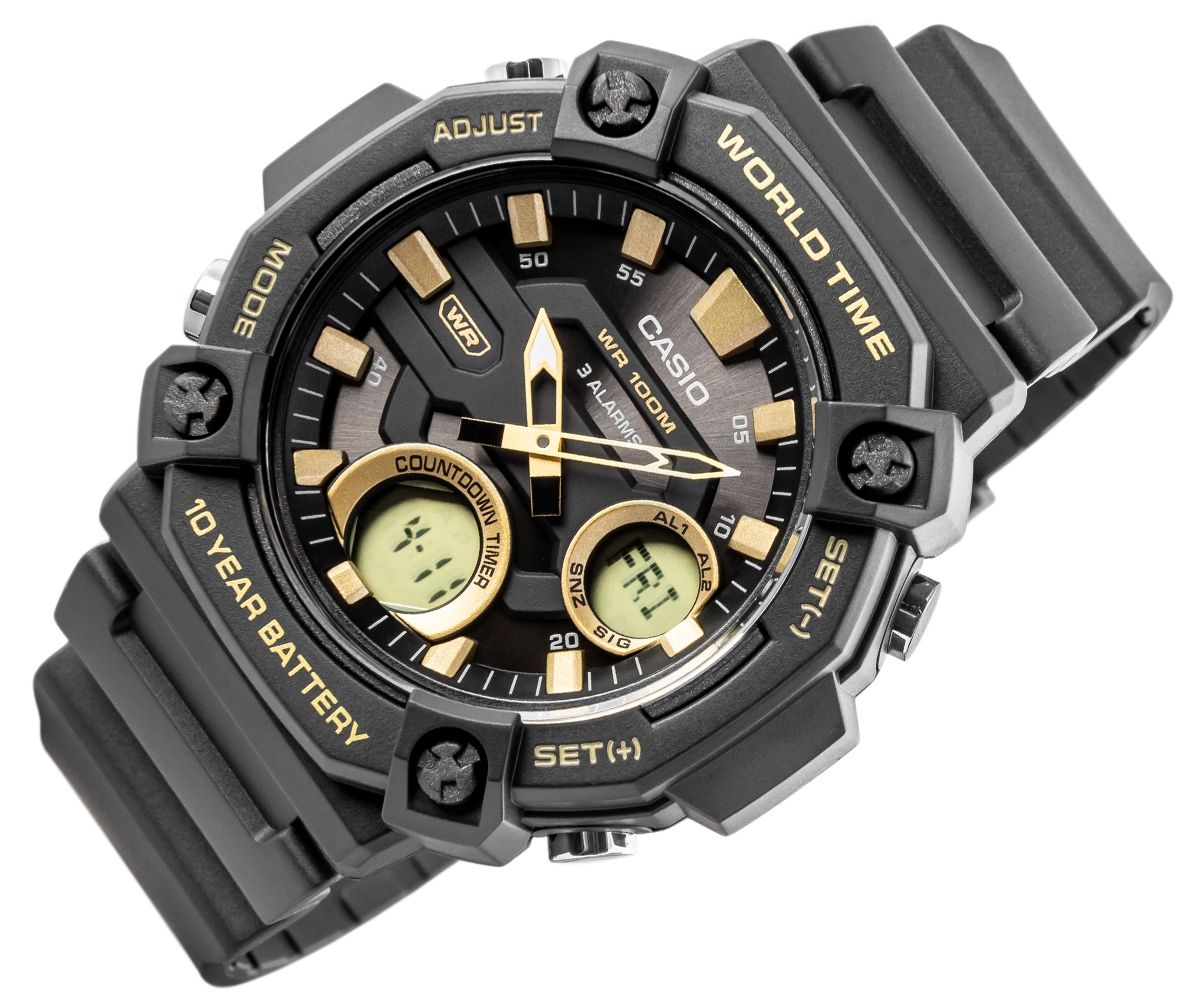 zegarek męski casio aeq-120w-9avdf + box