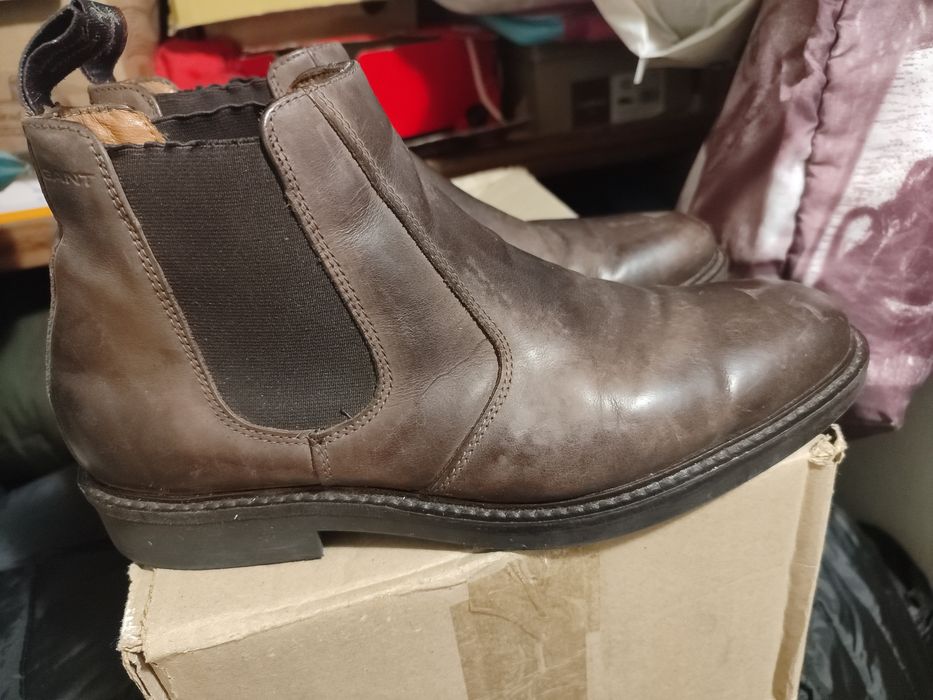 Демисезонні шкіряні черевики 41-42розміру