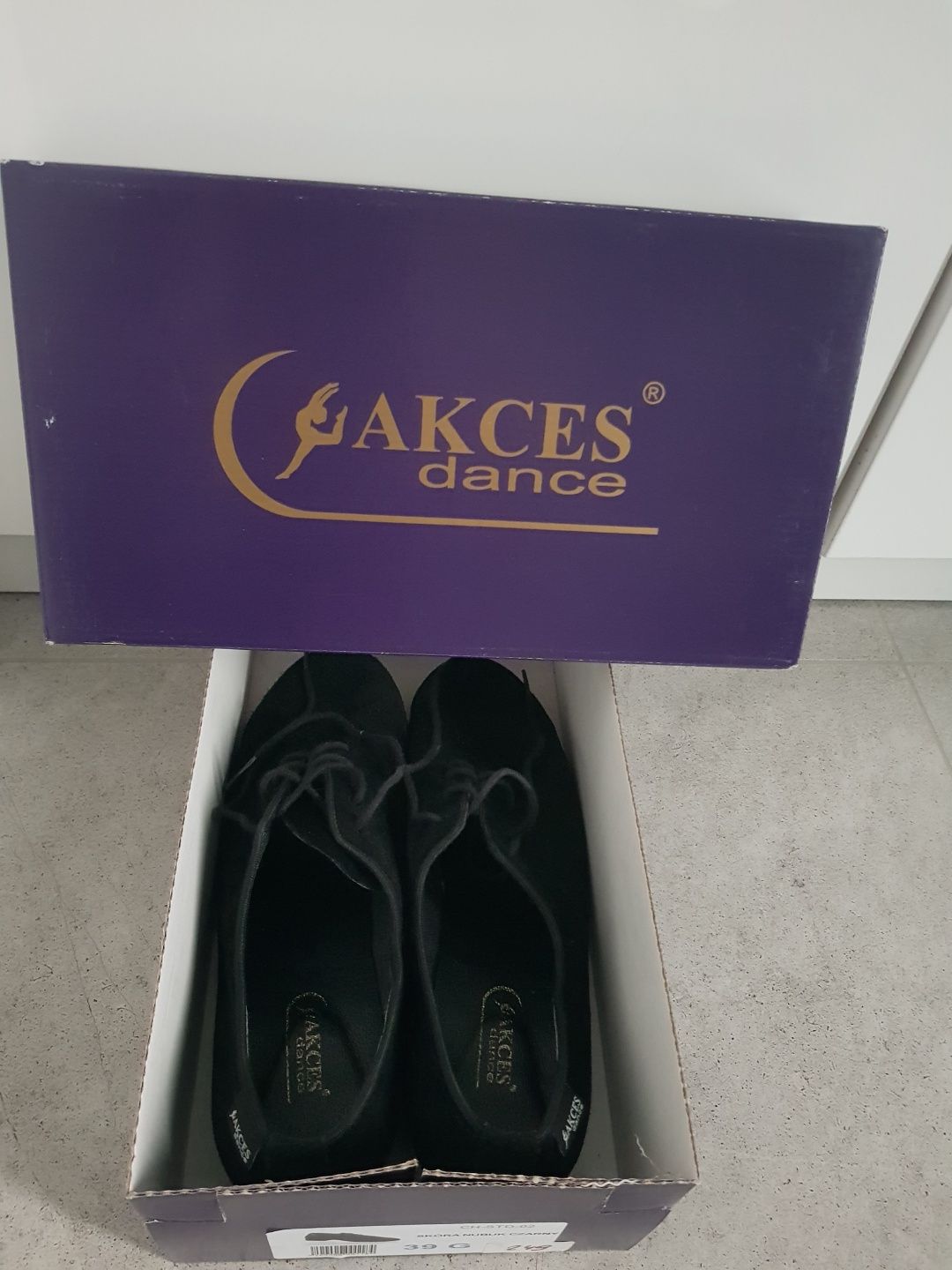 Akces buty taneczne męskie zamszowe r. 39G