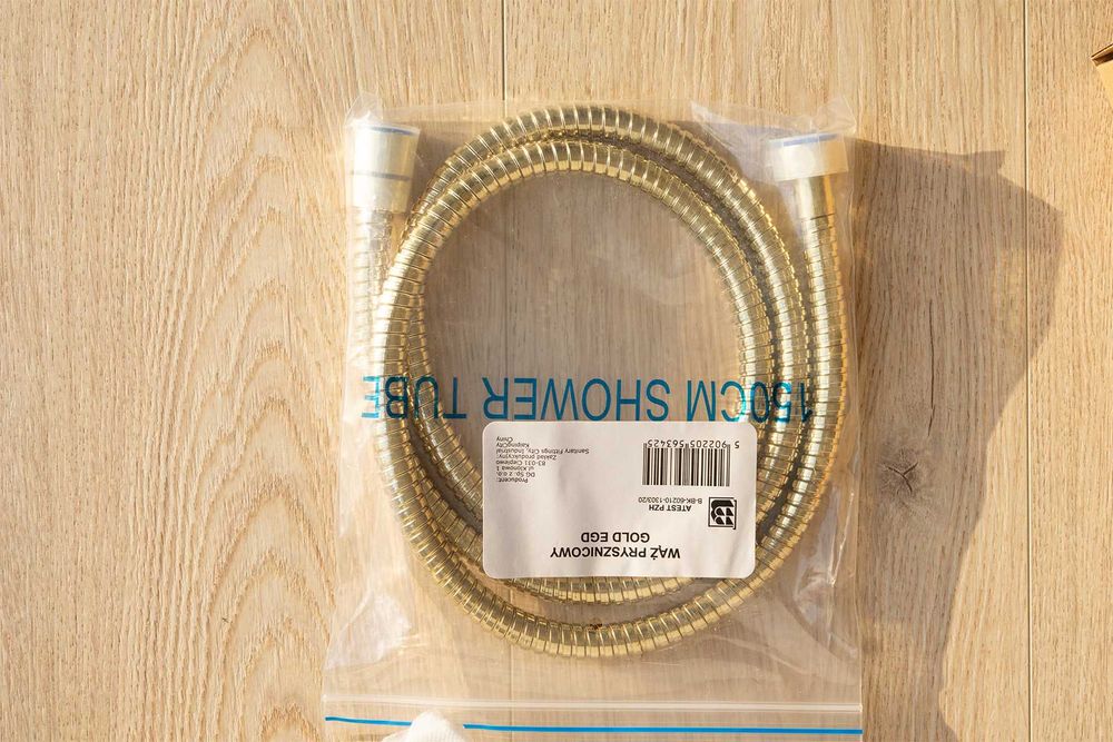 NOWY zestaw prysznicowy KOHLMAN Experience Gold QW210EGDR25